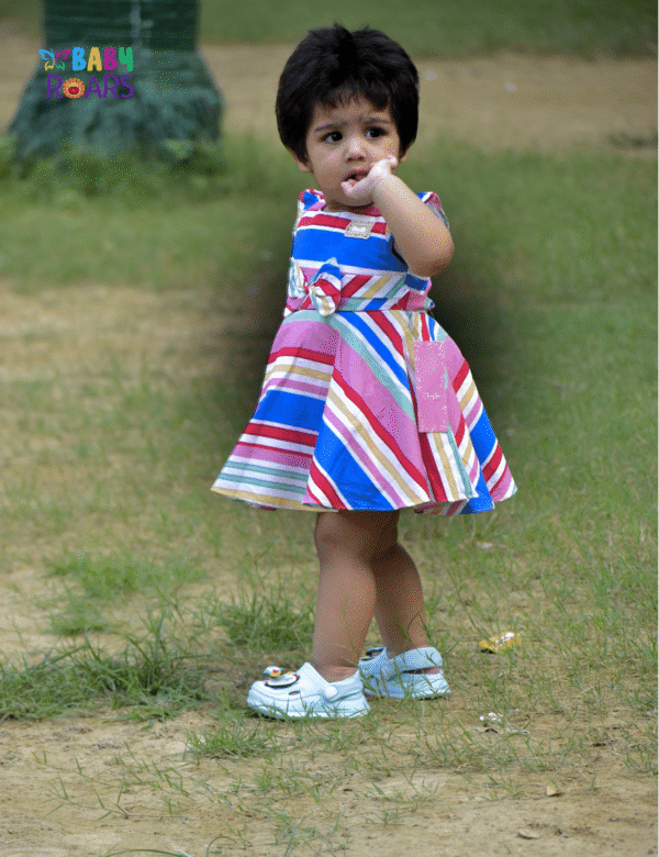 Candy Stripes Twirl Dress for Baby Girls
